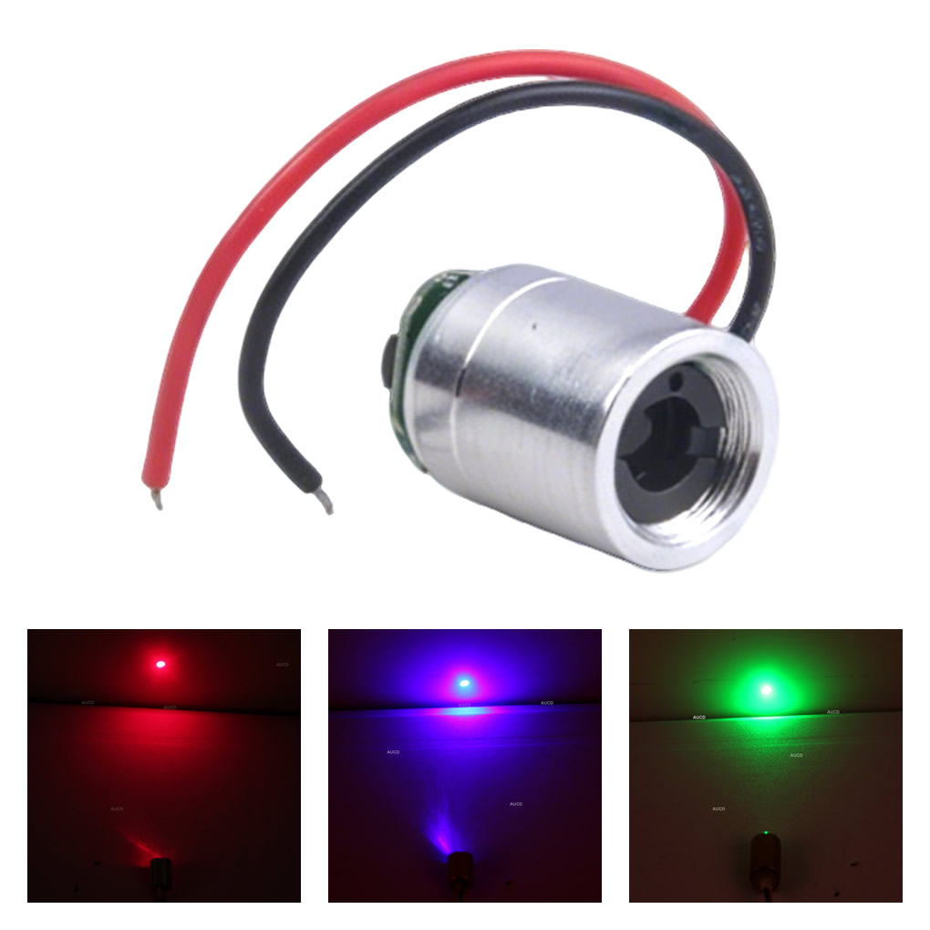 Diode Laser Module - Φ12x15mm DC 5V Kırmızı-100mW Yeşil-50mW Mavi-100mW