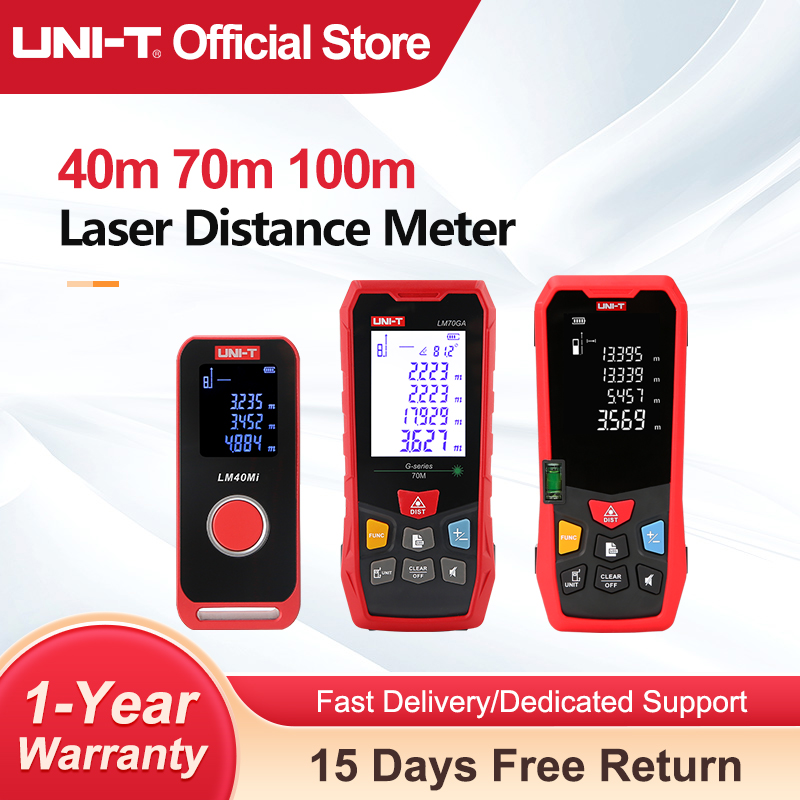 Industrial Laser Rangefinder - UNI-T Lazer Mesafe Ölçer 40m 60m