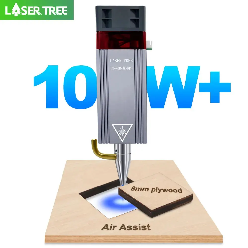 Metal Laser Cutter Head - Lazer ağacı 10W optik güç 80W