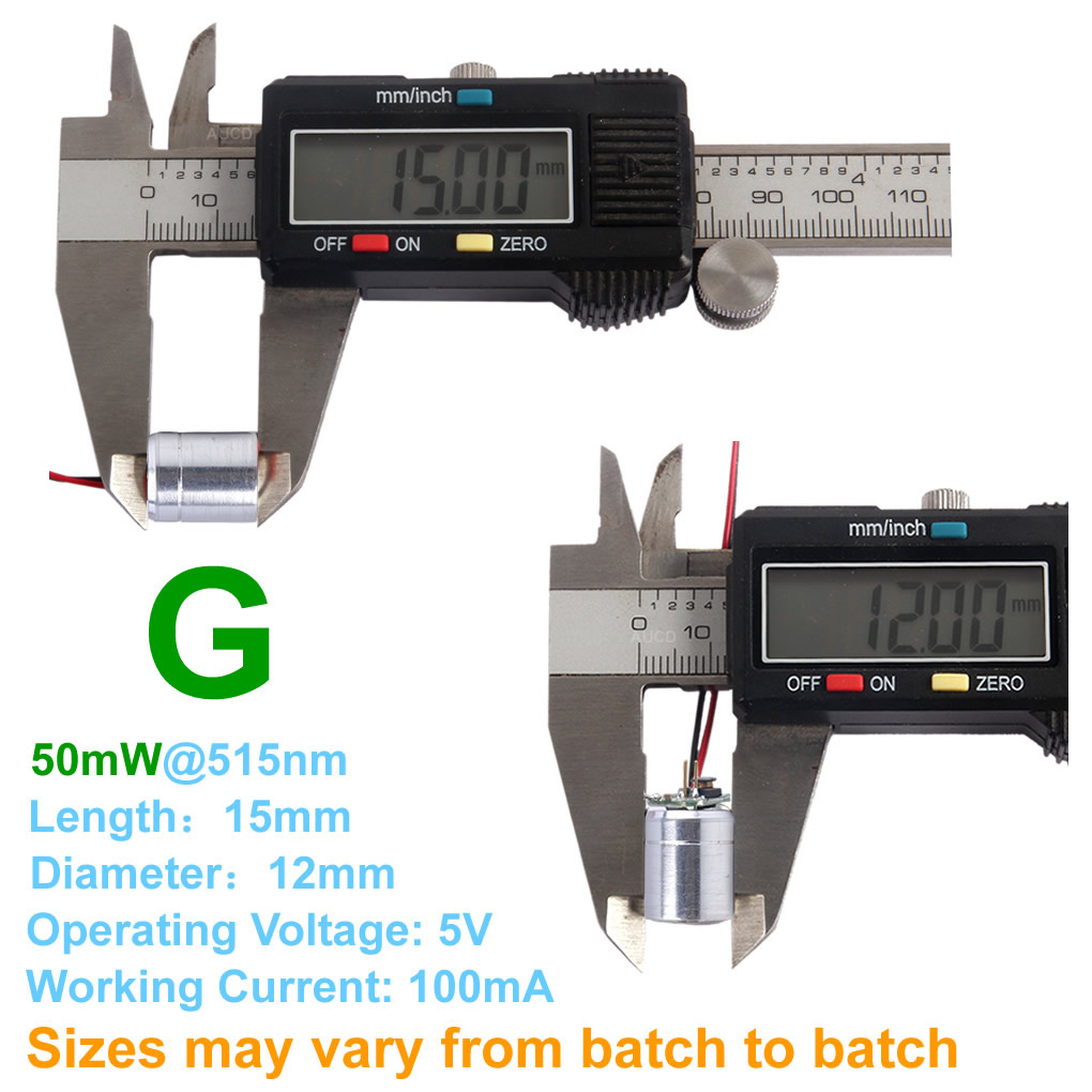 Φ12x15mm DC 5V Kırmızı-100mW Y - Diode Laser Module incelemesi ve fiyatı