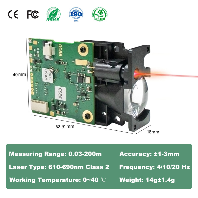 LDJ Lazer Mesafe Sensörü 200m  - Industrial Laser Rangefinder incelemesi ve fiyatı