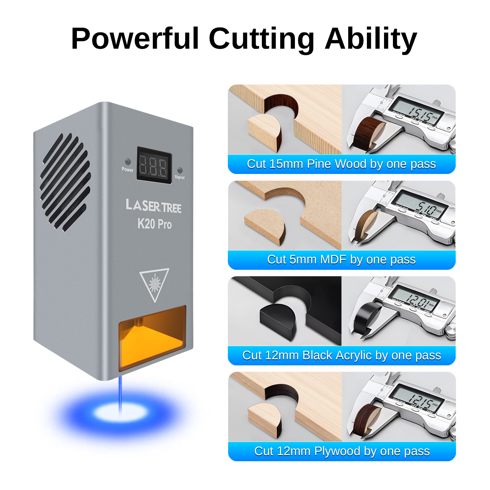 Lazer ağacı 20W optik güç laze - Industrial Laser Engraver incelemesi ve fiyatı