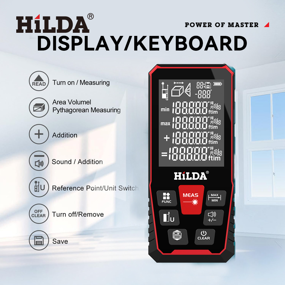 HILDA lazer mesafe 50M/100M/12 - Industrial Laser Rangefinder incelemesi ve fiyatı