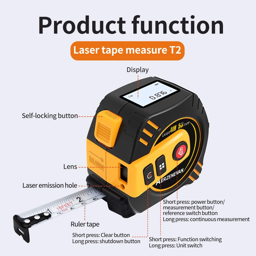 80m Lazer Mezura Cihazı Lazer  - Industrial Laser Rangefinder incelemesi ve fiyatı