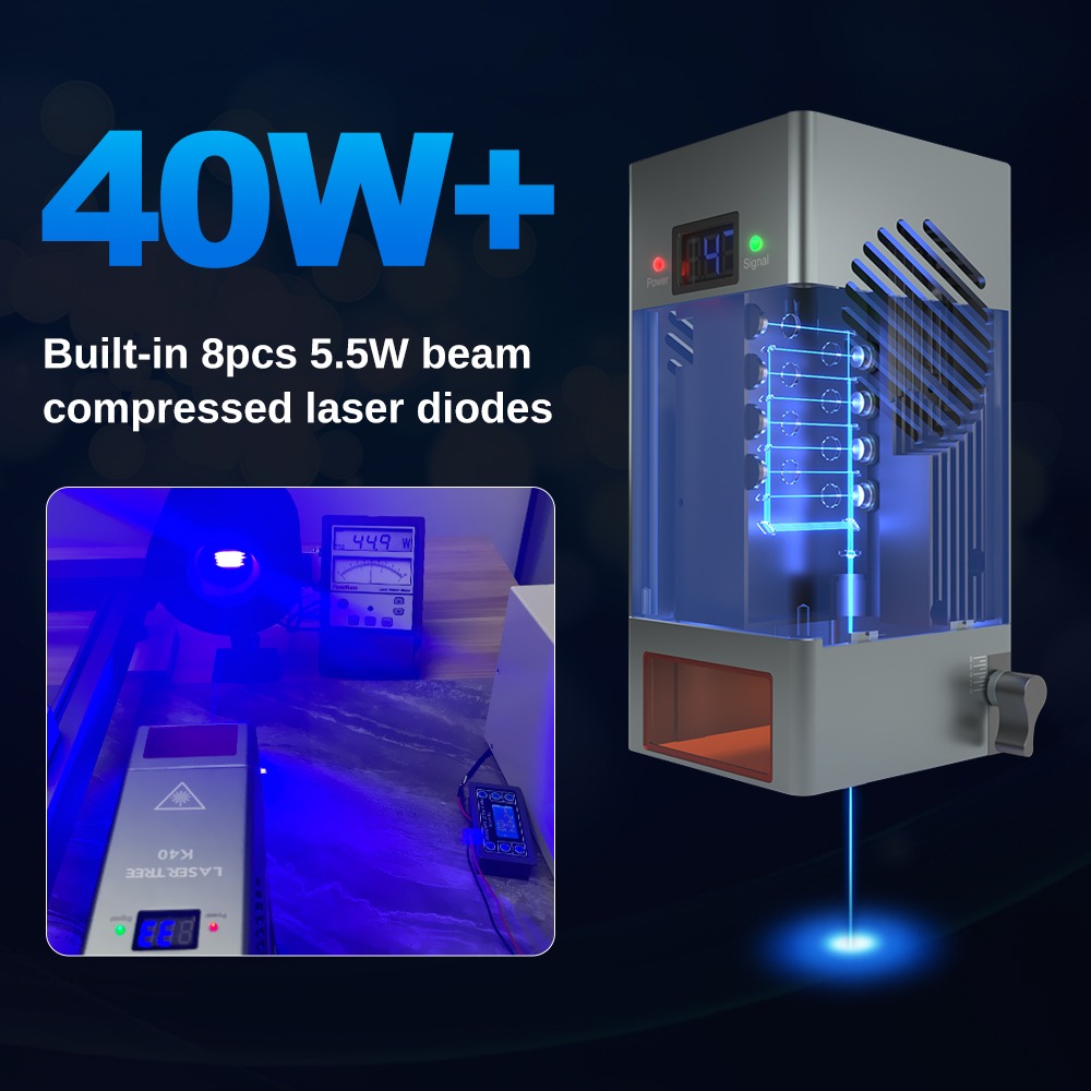 K40 44w yüksek optik güçlü 450 - Diode Laser Module incelemesi ve fiyatı