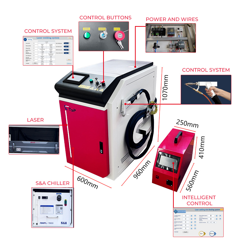 Fabrika Doğrudan Satış 1000w 2 - Industrial Laser Welding Machine For Sale incelemesi ve fiyatı