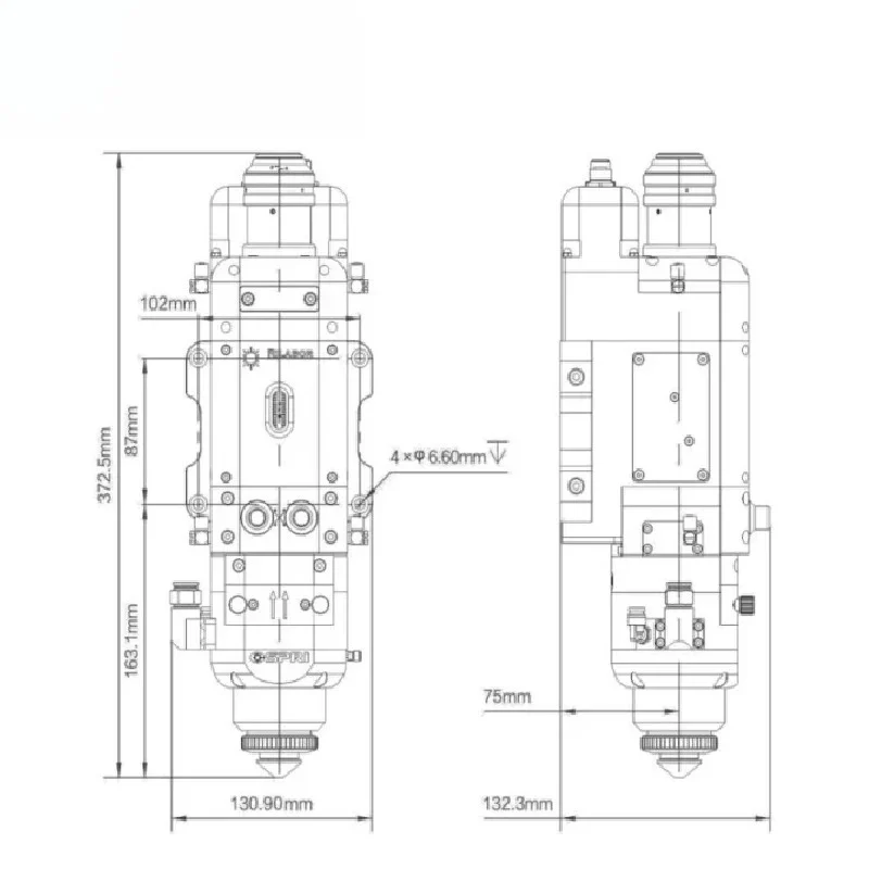 Sıcak 8KW 8000W LCM08B Akıllı  - Metal Laser Cutter Head incelemesi ve fiyatı