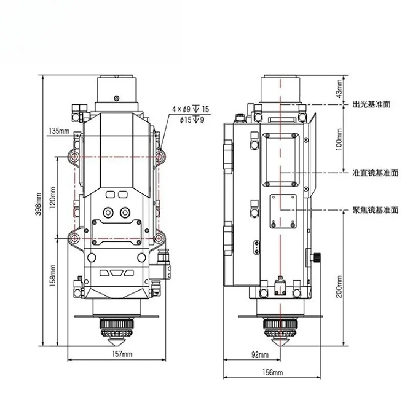 Sıcak 8KW 8000W LCM08B Akıllı  - Metal Laser Cutter Head incelemesi ve fiyatı