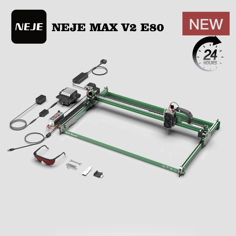 NEJE MAX V2 E80 80W 455nm Laze - Industrial Laser Engraver incelemesi ve fiyatı