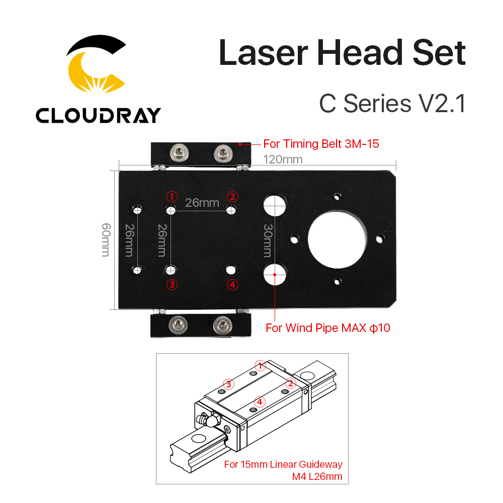 Cloudray CO2 Lazer Kafa Seti D - Co2 Laser Mirror incelemesi ve fiyatı